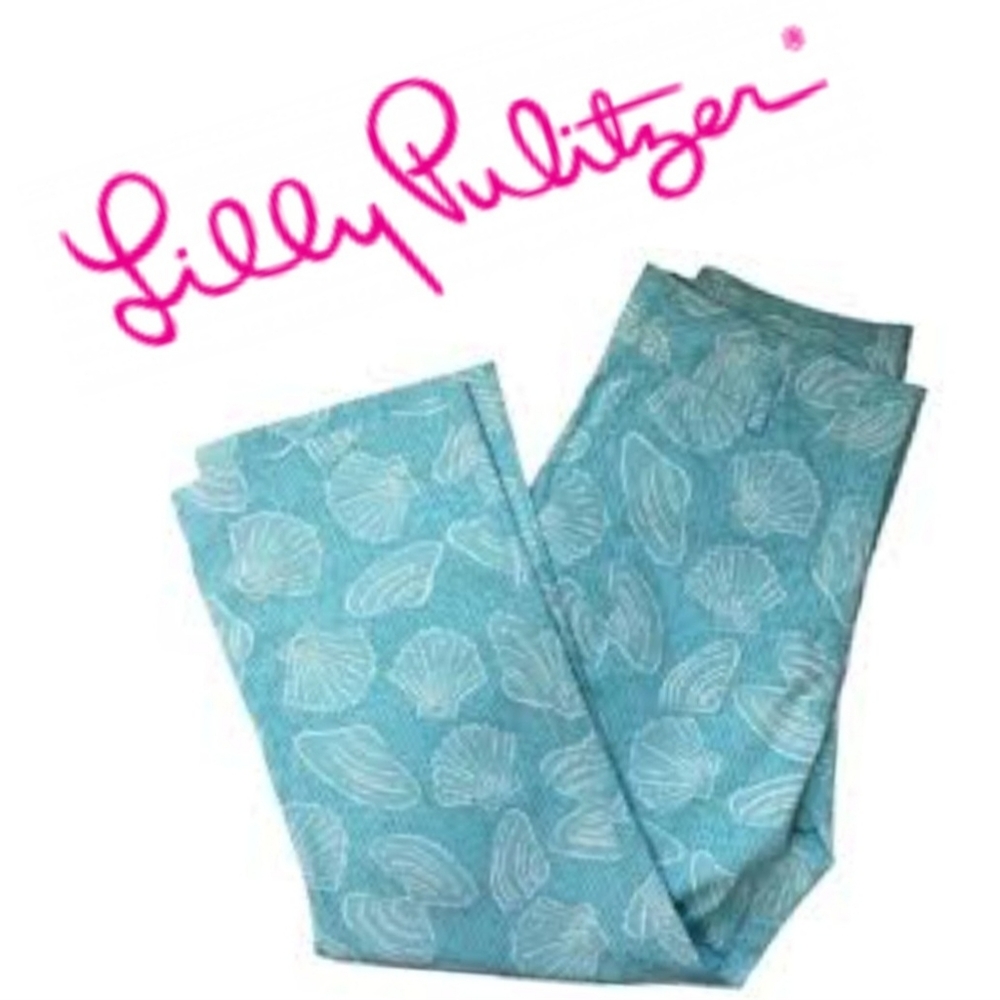 Lilly Pulitzer Crop pants Sea Shell Clam Print